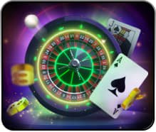 Live blackjack table with real dealer and multi-camera view
